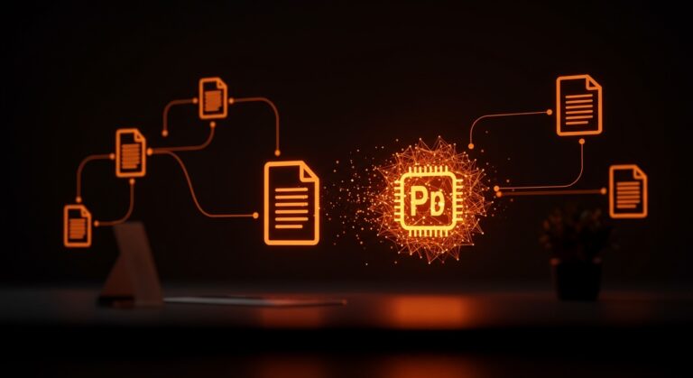 Transformación digital de PDF a inteligencia artificial en automatización de documentos para el futuro del formato digital.