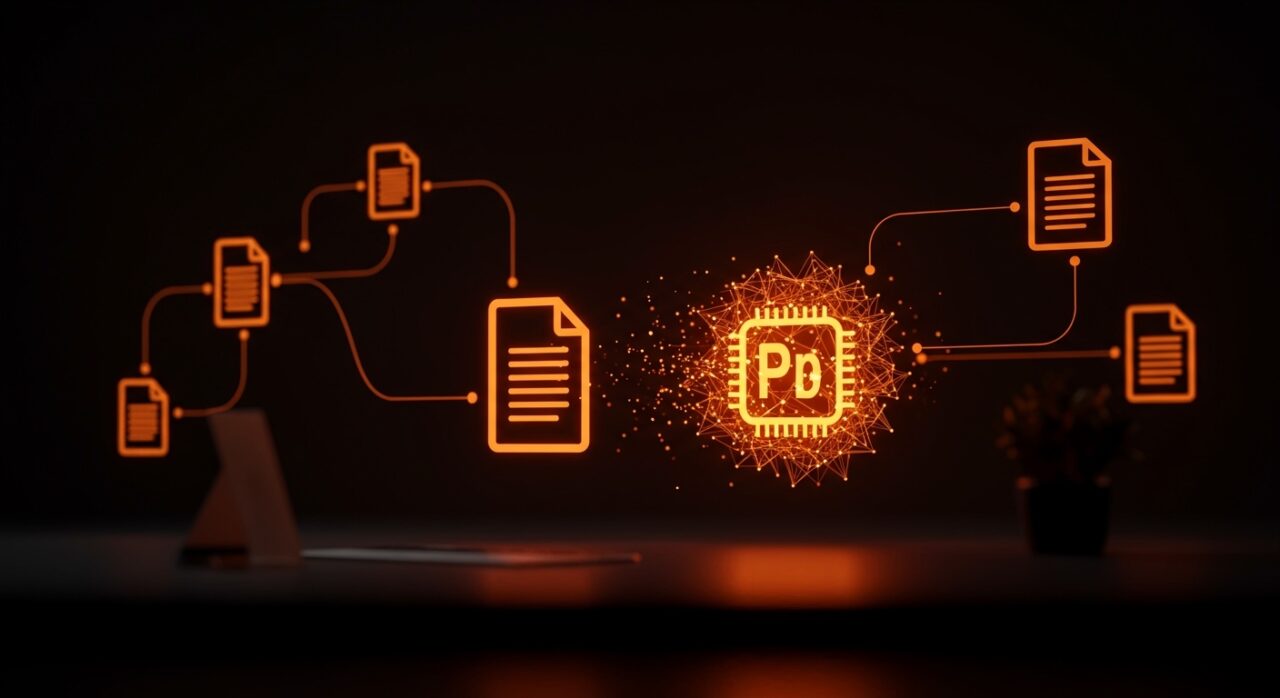 Transformación digital de PDF a inteligencia artificial en automatización de documentos para el futuro del formato digital.