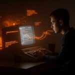 Programador desarrollando un intérprete Tcl minimalista en C, simbolizando la creación de lenguajes de programación y herramientas para desarrolladores en sistemas embebidos.