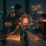 Análisis visual del impacto del presupuesto California 2025-26 en startups y venture capital, destacando inversiones y créditos fiscales en IA, biotech y aerospace.