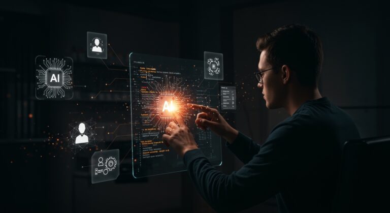 Programador personalizando asistentes de IA para programación con prompts creativos y automatización usando Claude Code y OpenAI Codex.