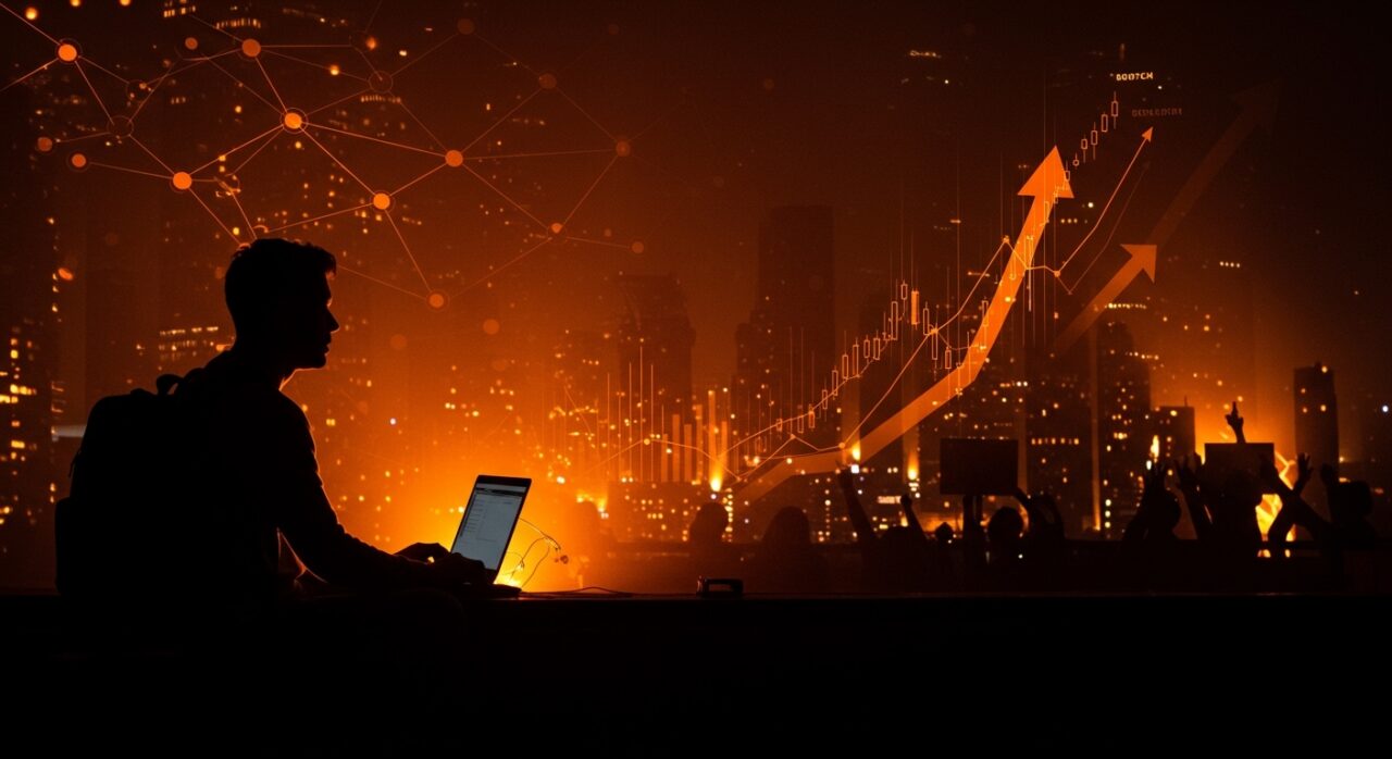 Imagen ilustrativa de riesgo geopolítico y resiliencia en startups en mercados emergentes, inspirada en las protestas en Irán.