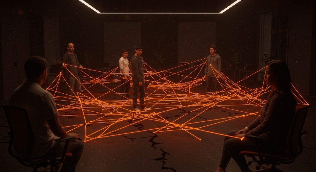 Redes de contactos en Silicon Valley mostrando conexiones exclusivas y diversidad emergente entre founders latinoamericanos en tecnología.