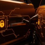 Detalle del manual door release del Rivian R2, destacando innovación en seguridad y movilidad eléctrica en vehículos eléctricos.