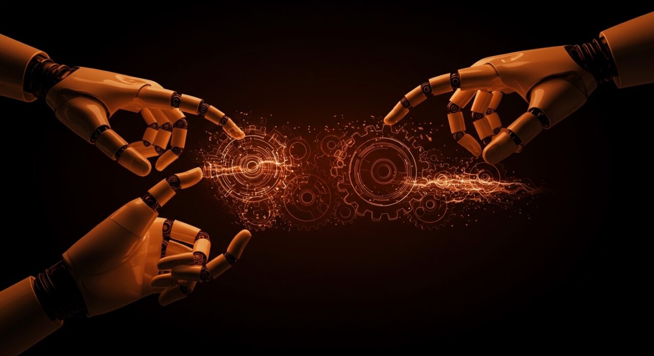 Manipulación robótica avanzada con reducción de engranajes y tecnología sim-to-real en robótica diestra por Origami Robotics.