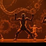 Robots humanoides ejecutando kung fu en gala tecnológica de China 2026, simbolizando innovación en inteligencia artificial y robótica avanzada.