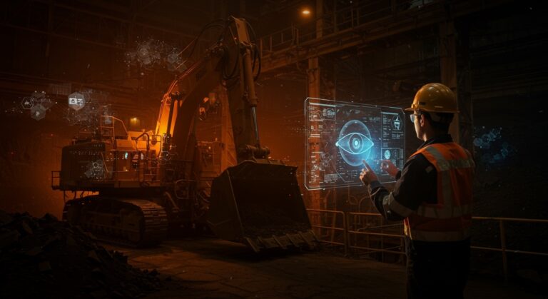 Sistema de visión artificial de SafetyMind previniendo accidentes en minería con IA y automatización en Latinoamérica.