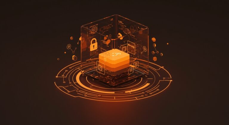 Ilustración de aislamiento sandbox con namespaces, gVisor, microVMs y WebAssembly para seguridad y escalabilidad en startups tecnológicas.