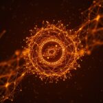 Visualización abstracta de self-attention eficiente en transformers, destacando optimización y reducción de costos en inteligencia artificial para startups.