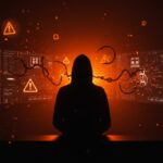 Visualización de brecha de datos masiva por ShinyHunters en Harvard y UPenn, destacando riesgos de ciberseguridad para startups.