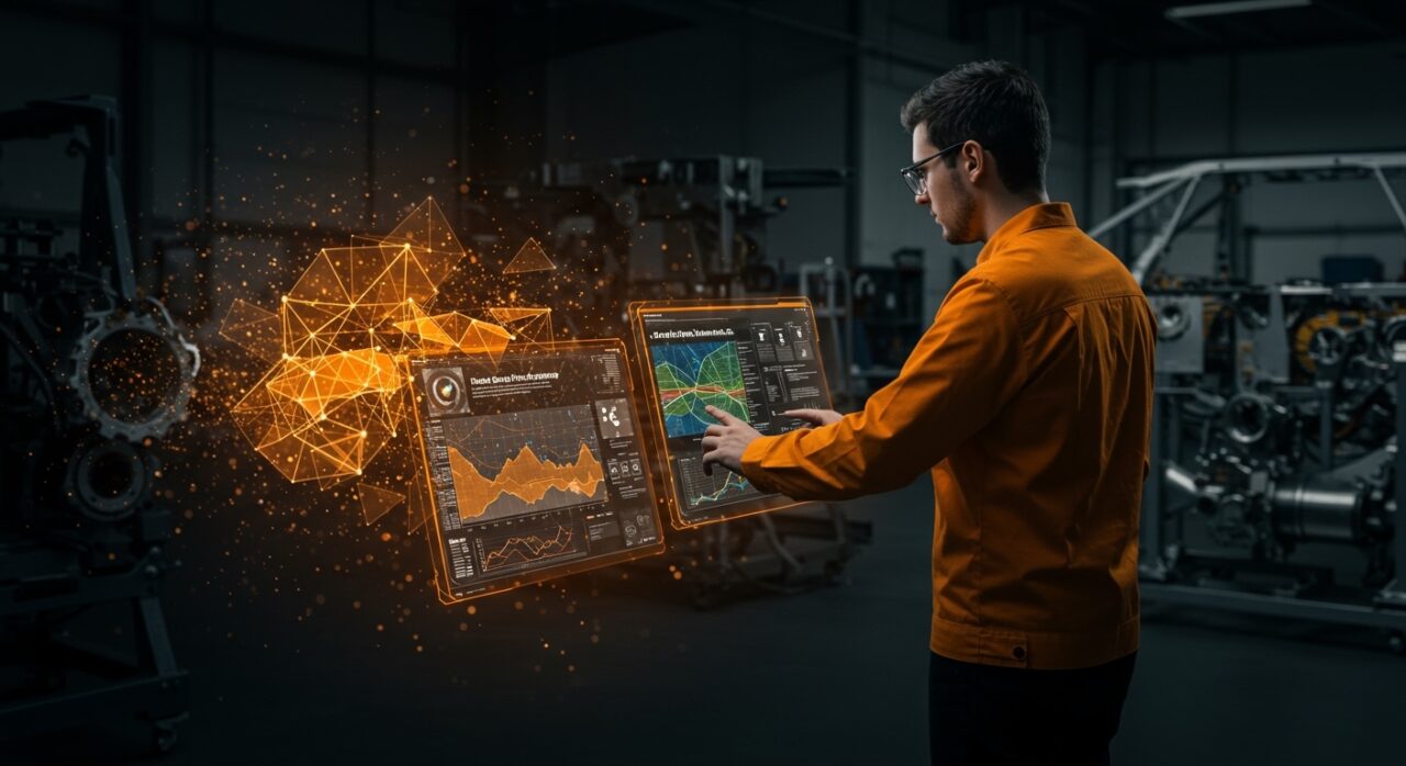 Simulación predictiva en shot peening optimizando procesos industriales de aviación y automotriz con tecnología startup brasileña.