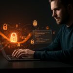 Interfaz visual de un snippet manager seguro offline desarrollado en Rust y Tauri, destacando seguridad y productividad en startups tecnológicas.