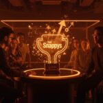 Evento The Snappys de Snapchat para creadores tech simbolizando economía de creadores y crecimiento de startups.