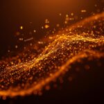 Visualización estilizada de SQLite convertido en un almacén clave-valor rápido, destacando tecnología embebida y rendimiento para startups tech.