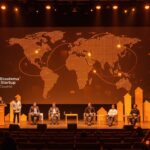 Presentación de startups internacionales en South Summit 2026 en Madrid, destacando la convocatoria global y el ecosistema de innovación.