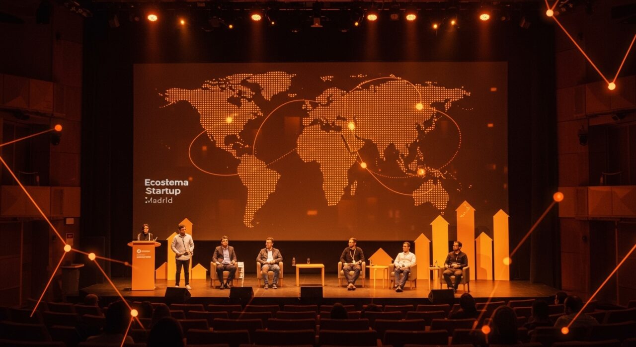 Presentación de startups internacionales en South Summit 2026 en Madrid, destacando la convocatoria global y el ecosistema de innovación.