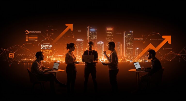 Evento Startup Olé 2026 en Madrid, Miami y Marbella mostrando founders colaborando y oportunidades de inversión en el ecosistema startup.