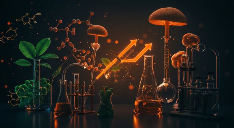 Startups biotecnológicas argentinas desarrollando soluciones sostenibles contra químicos tóxicos en un laboratorio moderno.