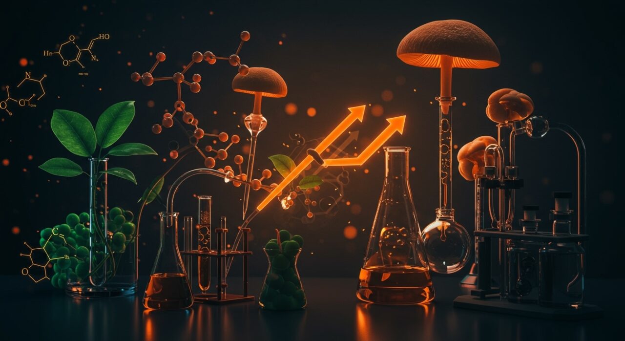 Startups biotecnológicas argentinas desarrollando soluciones sostenibles contra químicos tóxicos en un laboratorio moderno.