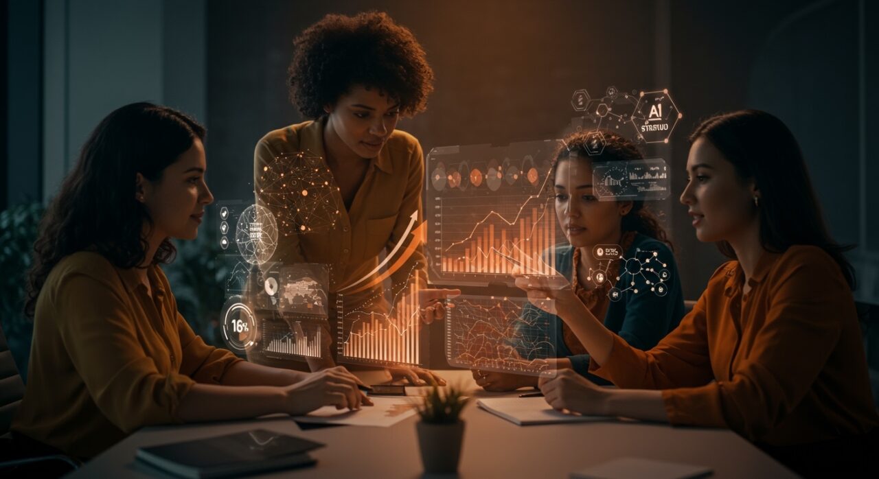 Startups lideradas por mujeres recibiendo financiamiento no dilutivo en el premio Aurora Tech, destacando innovación en IA, fintech y healthtech.