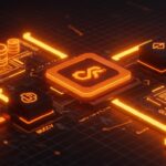 Interfaz digital futurista mostrando el driver nativo de Stoolap para Node.js en Rust, resaltando rendimiento superior a SQLite con MVCC y ejecución paralela.