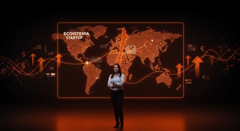 Constanza Levicán lidera Suncast destacada en Start-Up Chile BIG 11 entre 1300 startups globales, simbolizando emprendimiento femenino y financiamiento equity-free en energías renovables.