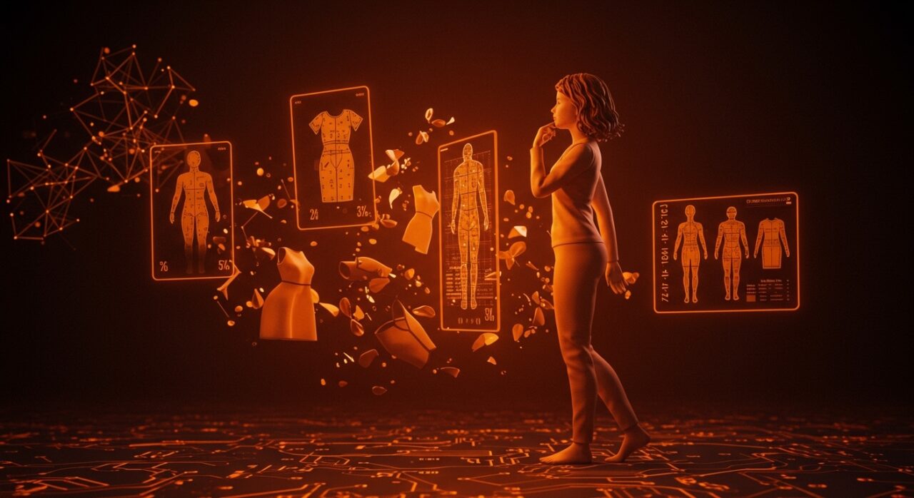Innovación en tallas de ropa femenina con tecnología retailtech y diseño inclusivo impulsado por IA en moda.