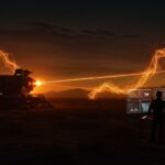 Tecnología antidrones con láser militar y sistemas de defensa, destacando oportunidades para startups tech en seguridad y regulación de drones.