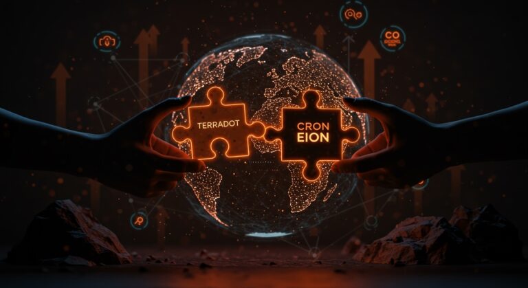 Visualización editorial de la adquisición de Eion por Terradot y la consolidación en el mercado de carbon removal en climatetech.
