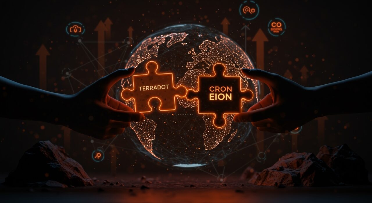 Visualización editorial de la adquisición de Eion por Terradot y la consolidación en el mercado de carbon removal en climatetech.