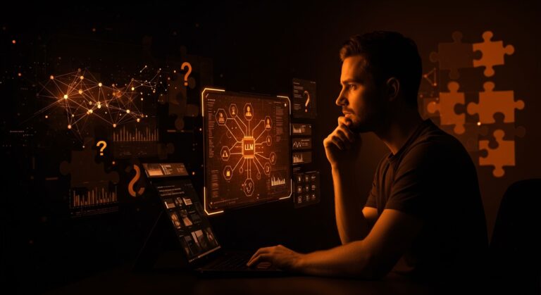 Fundador de startup analizando limitaciones de modelos de lenguaje y razonamiento IA en implementación de inteligencia artificial.