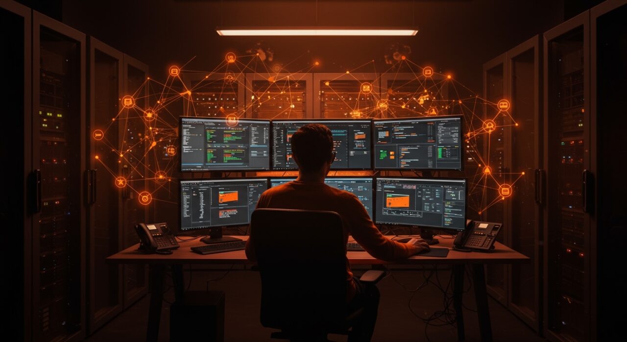Administrador de sistemas gestionando firewall PF y automatización en redes con OpenBSD y FreeBSD para mejorar seguridad.