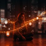 TikToker monetizando contenido en redes sociales con enfoque en crecimiento ético y viralidad en TikTok, simbolizando la lucha contra la desinformación.