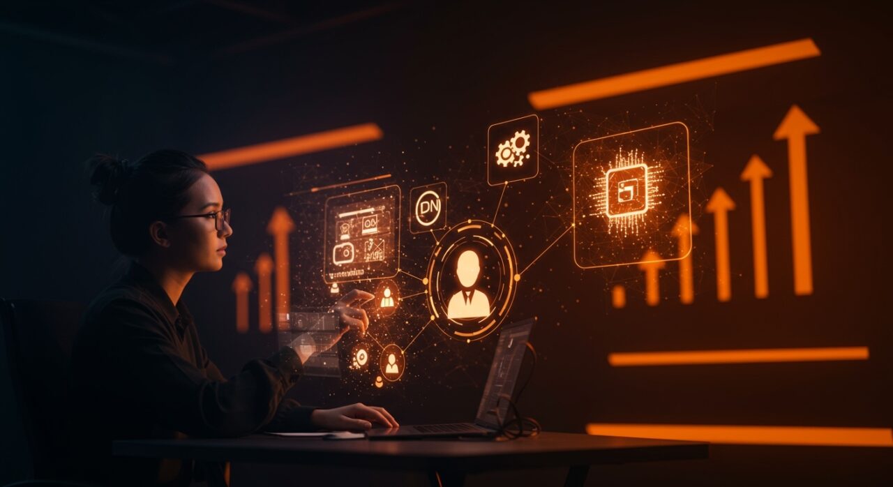 Arquitectura de sistema escalable de TikTok con microservicios, IA y CDN para startups SaaS.