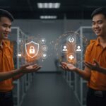 Emprendedores universitarios vietnamitas mostrando innovaciones en ciberseguridad y salud digital, ganadores en UniVentures 2025.