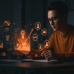 Valoración de activos intangibles en M&A tecnológico para startups, destacando propiedad intelectual, marca y usuarios en un entorno tech innovador.