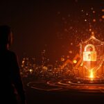 Líder en ciberseguridad visualizado con señales digitales y flujos de inversión destacando la financiación Serie B de Vega Security para detección de amenazas empresariales.