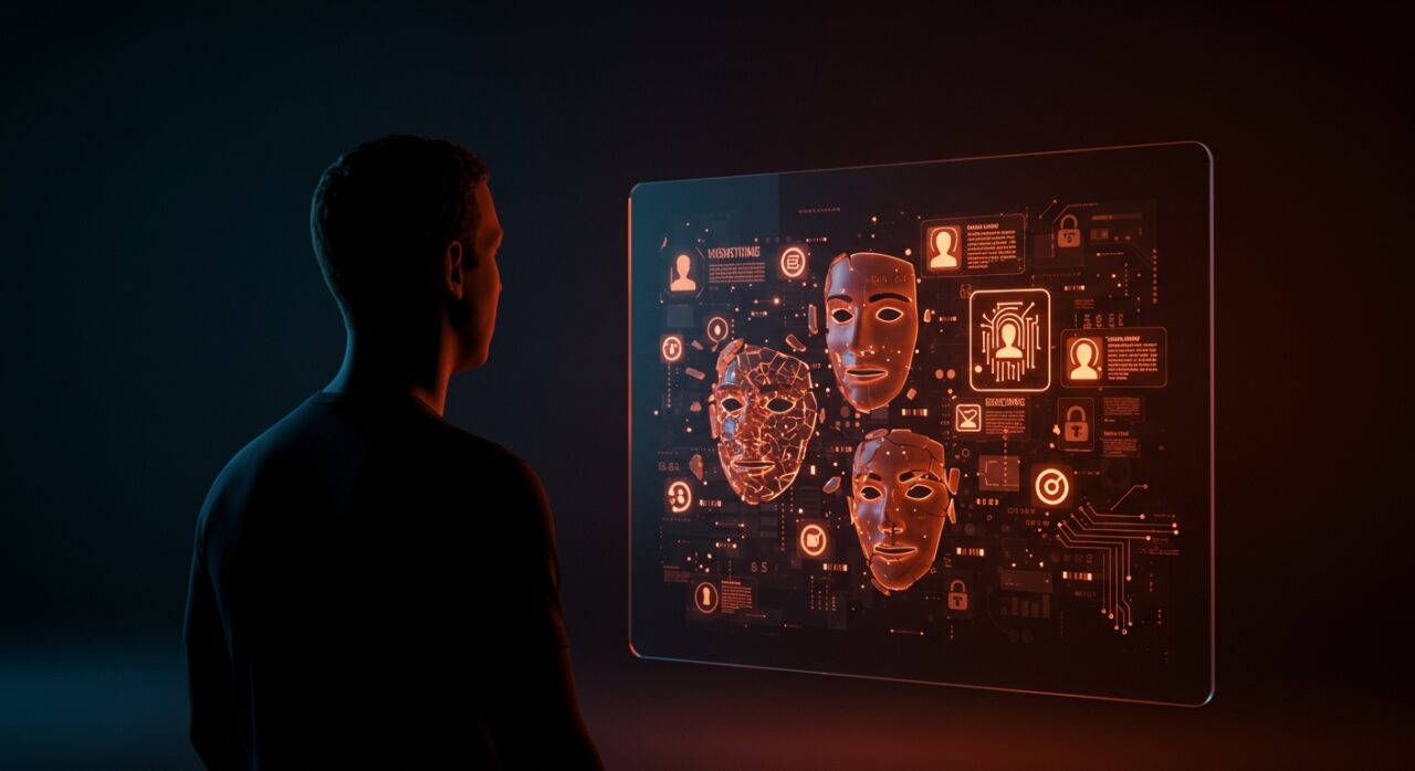 Verificación de identidad digital obligatoria propuesta por Mark Zuckerberg para eliminar el anonimato y proteger la privacidad en internet.