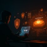 Visualización de la vulnerabilidad crítica CVE-2025-14986 en Temporal afectando seguridad SaaS multi-tenant con elementos de protección y orquestación de workflows.