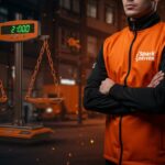 Walmart y Spark Driver en prácticas laborales y compliance en economía gig, ilustración editorial con temática de regulación y retailtech.