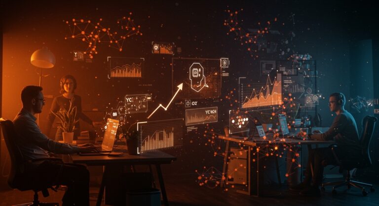 Ingenieros trabajando remotamente en inteligencia artificial aplicada en Zep AI, startup de Y Combinator W24 con vacantes en tecnología.