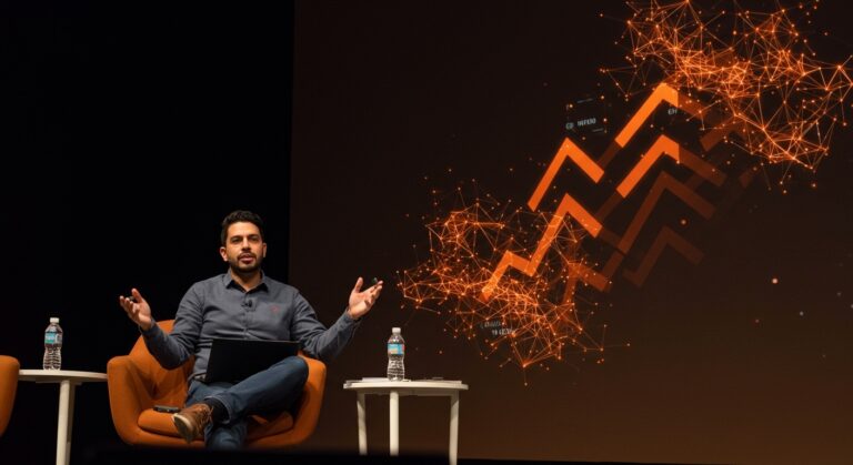 Startup dominicana ZMode destacada en panel de Google en Washington, mostrando innovación en inteligencia artificial para marketing automatizado en PYMES.