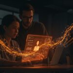 Michael y Marie founders de 14.ai automatizando soporte al cliente con inteligencia artificial para startups.