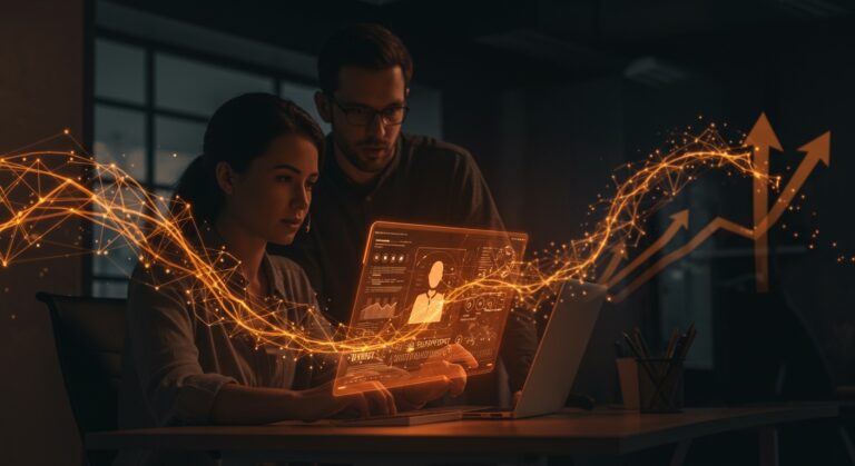 Michael y Marie founders de 14.ai automatizando soporte al cliente con inteligencia artificial para startups.