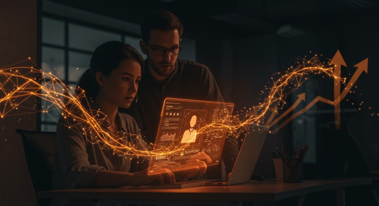 Michael y Marie founders de 14.ai automatizando soporte al cliente con inteligencia artificial para startups.