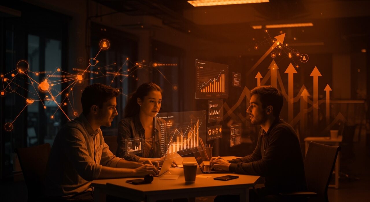 Jóvenes emprendedores rosarinos trabajando en estrategia de escalamiento de startups tecnológicas con enfoque en validación y expansión.