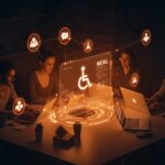 Equipo de founders de SaaS trabajando en accesibilidad web y usabilidad para productos tecnológicos inclusivos.