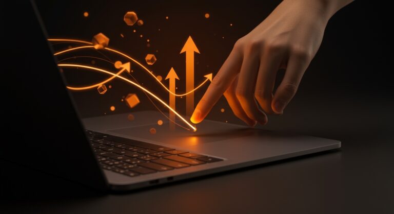 Activación y uso del arrastre con tres dedos en macOS para aumentar productividad y automatización en Mac.