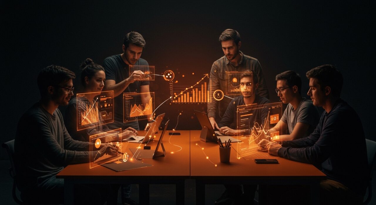 Founders de startups tecnológicas en LATAM colaborando en alianzas estratégicas para crecimiento y escalabilidad.