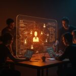 Equipo tech gestionando habilidades de agentes IA en plataforma open source con integración GitHub para automatización colaborativa.